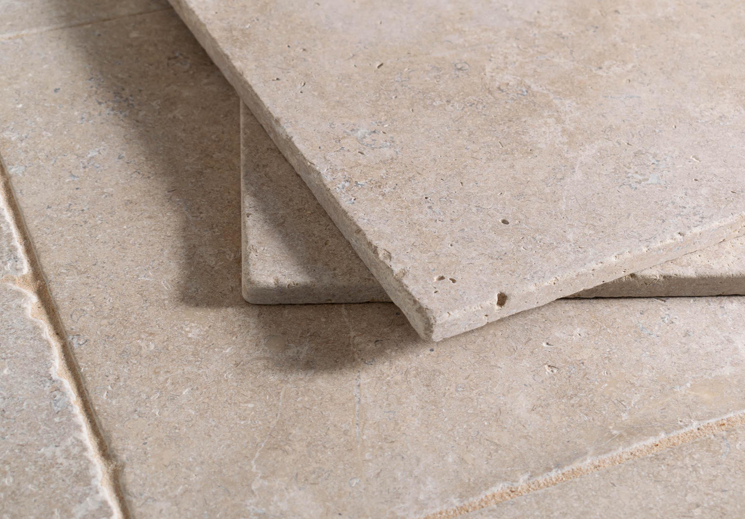 Dijon Tumbled Limestone Tiles | Floors of Stone